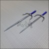 Sai 5 - Stainless steel polished finish with purple cord