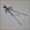 Sai 5 - Stainless steel polished finish with red cord