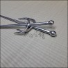 Sai 6 - Stainless steel polished finish with no cord