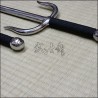 Sai 6 - Stainless steel polished finish with black cord