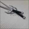 Sai 6 - Stainless steel polished finish with black cord