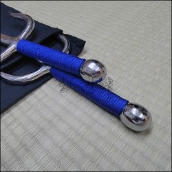 Sai 6 - Stainless steel polished finish with blue cord