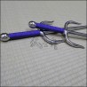 Sai 6 - Stainless steel polished finish with purple cord