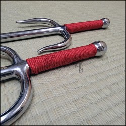 Sai 6 - Stainless steel polished finish with red cord
