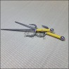 Sai 6 - Stainless steel polished finish with yellow cord
