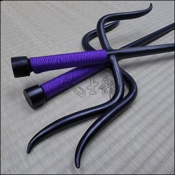 Sai 8 - Black finish with purple cord