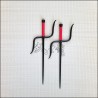 Sai 8 - Black finish with red cord