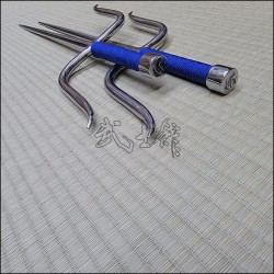 Sai 8 - Stainless steel polished finish with blue cord