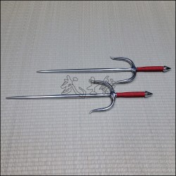Sai 5 - THICK Polished finish with red cord