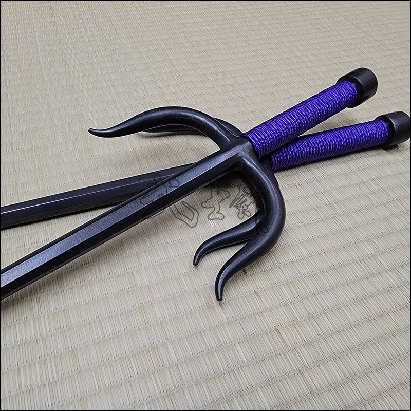 Sai 1 - 1/2" Super Thin Natural finish with purple cord