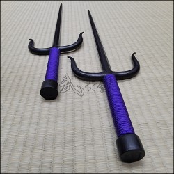 Sai 1 - 1/2" Super Thin Natural finish with purple cord
